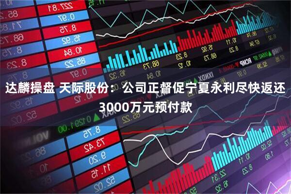 达麟操盘 天际股份：公司正督促宁夏永利尽快返还3000万元预付款
