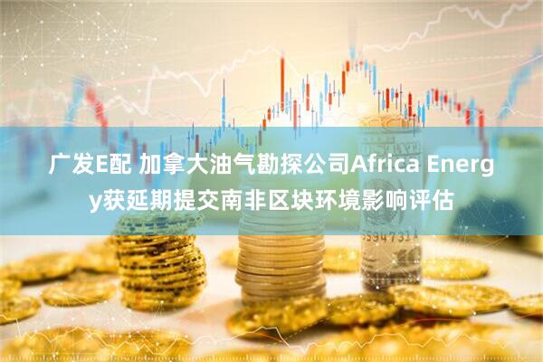 广发E配 加拿大油气勘探公司Africa Energy获延期提交南非区块环境影响评估